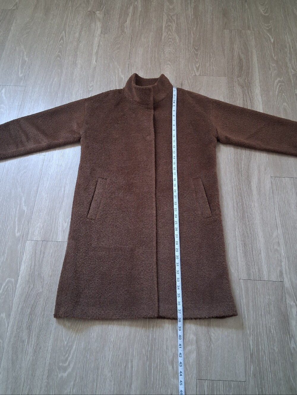 Eileen Fisher Sheared Alpaca Stand Collar Coat - Picture 15 of 16